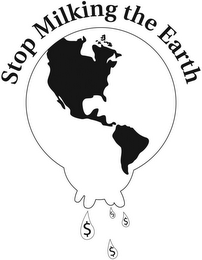 STOP MILKING THE EARTH logo