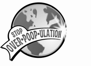 STOP OVER·POOP·ULATION logo
