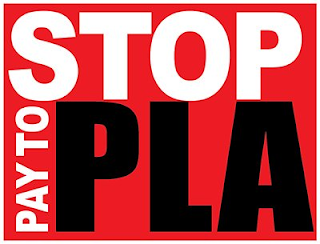STOP PAY TO PLA logo