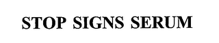 STOP SIGNS SERUM logo