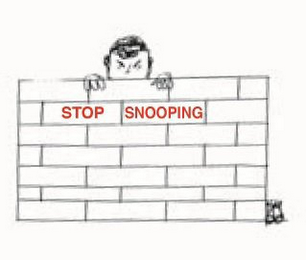 STOP SNOOPING logo