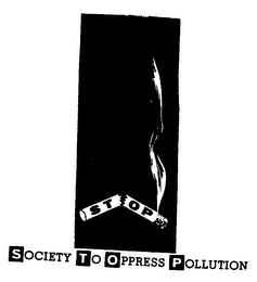 STOP SOCIETY TO OPPRESS POLLITION logo