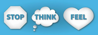 STOP THINK FEEL logo