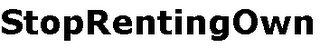 STOPRENTINGOWN logo