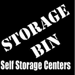 STORAGE BIN SELF STORAGE CENTERS logo
