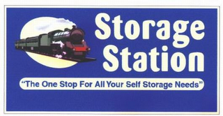 STORAGE STATION "THE ONE STOP FOR ALL YOUR SELF STORAGE NEEDS" logo