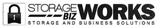 STORAGE WORKS BIZ STORAGE AND BUSINESS SOLUTIONS logo