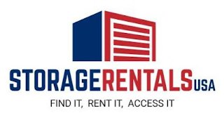 STORAGERENTALSUSA FIND IT, RENT IT, ACCESS IT logo