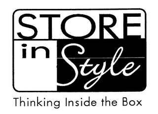 STORE IN STYLE THINKING INSIDE THE BOX logo