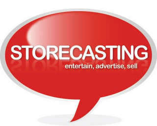 STORECASTING ENTERTAIN, ADVERTISE, SELL logo