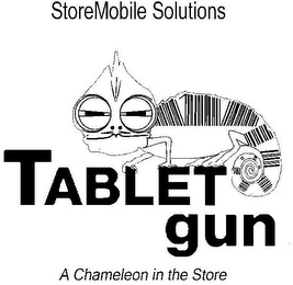STOREMOBILE SOLUTIONS TABLET GUN A CHAMELEON IN THE STORE logo