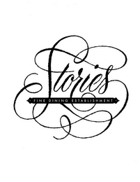 STORIES · FINE DINING ESTABLISHMENT · logo