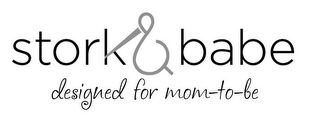 STORK & BABE DESIGNED FOR MOM-TO-BE logo