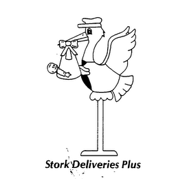 STORK DELIVERIES PLUS logo