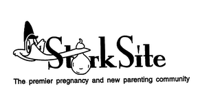 STORK SITE THE PREMIER PREGNANCY AND NEW PARENTING COMMUNITY logo