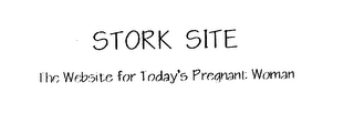 STORK SITE THE WEBSITE FOR TODAY'S PREGNANT WOMAN logo