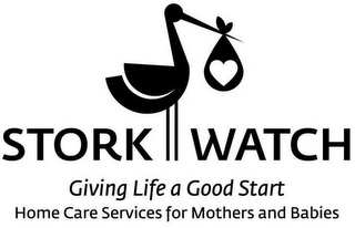 STORK WATCH GIVING LIFE A GOOD START HOME CARE SERVICES FOR MOTHER AND BABIES logo
