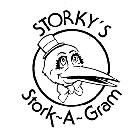 STORKY'S STORK-A-GRAM logo