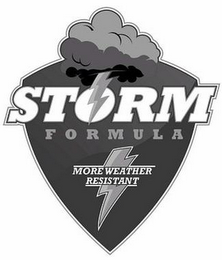 STORM FORMULA MORE WEATHER RESISTANT logo