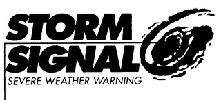 STORM SIGNAL SEVERE WEATHER WARNING logo
