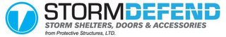 STORMDEFEND STORM SHELTERS, DOORS & ACCESSORIES FROM PROTECTIVE STRUCTURES, LTD. logo