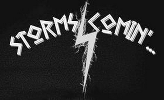 STORMS COMIN'... logo