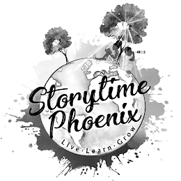STORYTIME PHOENIX LIVE. LEARN. GROW logo