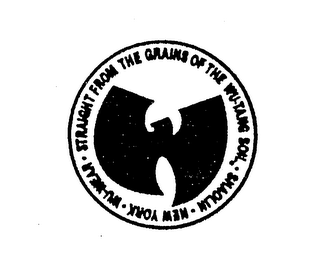 STRAIGHT FROM THE GRAINS OF THE WU-TANG SOIL SHAOLIN NEW YORK WU-WEAR logo