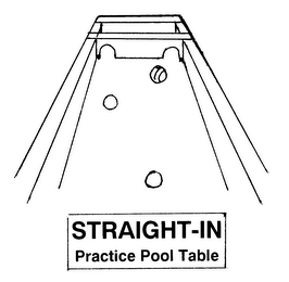 STRAIGHT-IN PRACTICE POOL TABLE logo