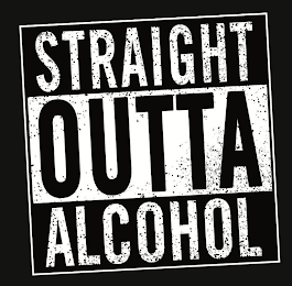 STRAIGHT OUTTA ALCOHOL logo
