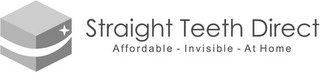 STRAIGHT TEETH DIRECT AFFORDABLE - INVISIBLE - AT HOME logo