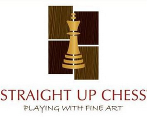 STRAIGHT UP CHESS PLAYING WITH FINE ART logo