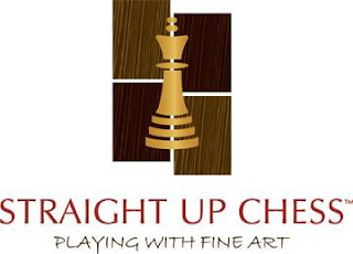 STRAIGHT UP CHESS PLAYING WITH FINE ART logo