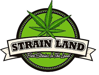 STRAIN LAND BEST STRAINS IN THE LAND logo