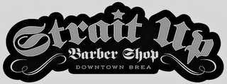 STRAIT UP BARBER SHOP logo