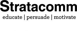 STRATACOMM EDUCATE PERSUADE MOTIVATE logo