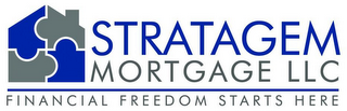 STRATAGEM MORTGAGE LLC FINANCIAL FREEDOM STARTS HERE logo