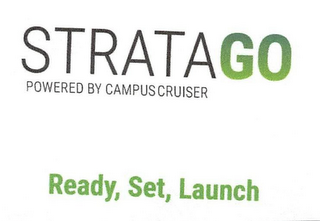 STRATAGO POWERED BY CAMPUSCRUISER READY, SET, LAUNCH logo
