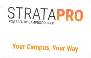 STRATAPRO POWERED BY CAMPUSCRUISER YOUR CAMPUS, YOUR WAY logo