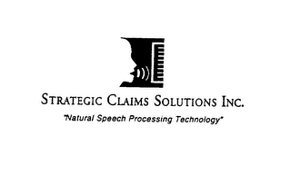 STRATEGIC CLAIMS SOLUTIONS INC. "NATURAL SPEECH PROCESSING TECHNOLOGY" logo