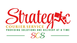 STRATEGIC COURIER SERVICE PROVIDING SOLUTIONS ONE DELIVERY AT A TIME SCS logo