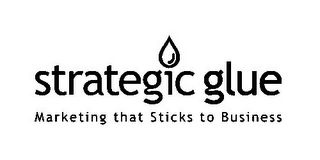 STRATEGIC GLUE MARKETING THAT STICKS TO BUSINESS logo