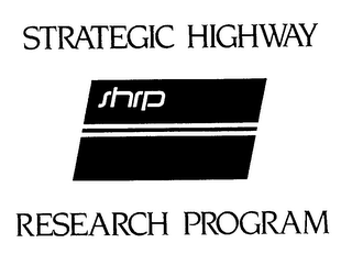 STRATEGIC HIGHWAY RESEARCH PROGRAM SHRP logo