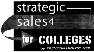 STRATEGIC SALES FOR COLLEGES BY TRENTON HIGHTOWER logo