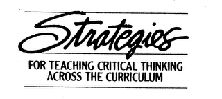 STRATEGIES FOR TEACHING CRITICAL THINKING ACROSS THE CURRICULUM logo