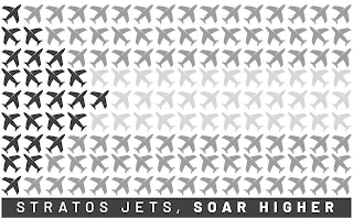 STRATOS JETS, SOAR HIGHER logo