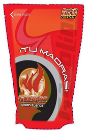 STRAW INSIDE READY 2 DRINK! COCKTAIL GASOLINA ¡TU MADRAS! GASOLINA URBAN BLENDS logo