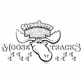 STRAWBERRY MAXIMUM FUDGE MOOSE TRACKS