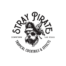 STRAY PIRATE TROPICAL COCKTAILS & EFFECTS DOWNTOWN LAS VEGAS logo