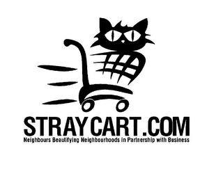 STRAYCART.COM NEIGHBOURS BEAUTIFYING NEIGHBOURHOODS IN PARTNERSHIP WITH BUSINESS logo